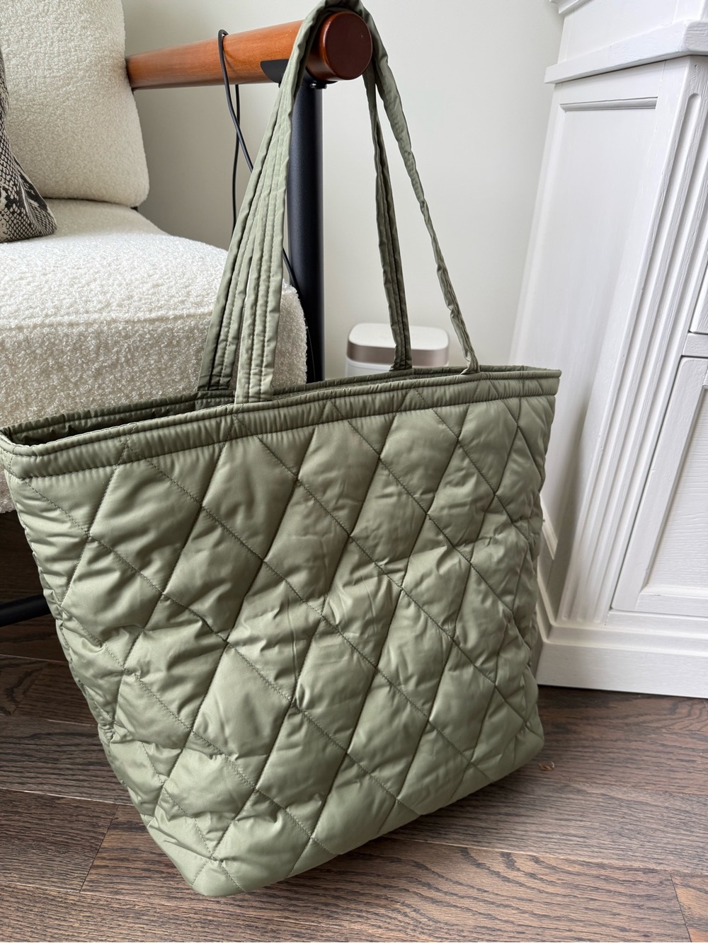 Vera Bradley Quilted Olive Green Tote Bag - Women
